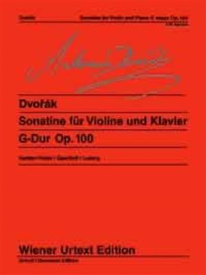 Antonín Dvořák: Sonatine G Op. 100: Violine mit Begleitung