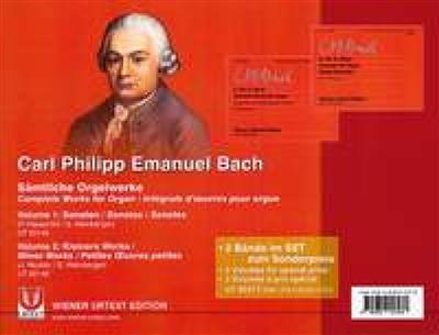 Carl Philipp Emanuel Bach: Sämtliche Orgelwerke - 2 Bände im SET: Orgel