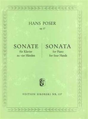 Hans Poser: Sonate: Klavier vierhändig