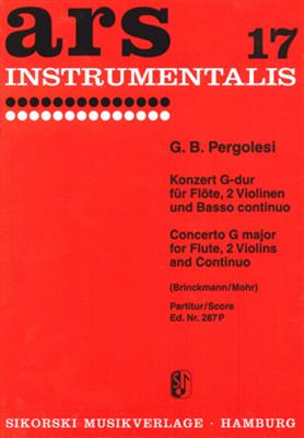 Giovanni Battista Pergolesi: Concerto In Sol (Fl, 2Vl E Bc): Kammerensemble
