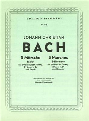 Johann Christian Bach: 3 Märsche: Bläserensemble