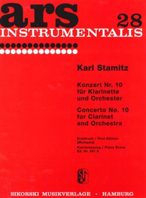 Carl Stamitz: Konzert Nr. 10 für Klarinette und Orchester: Klarinette mit Begleitung