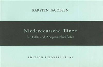 Karsten Jacobsen: Niederdeutsche Tänze: Blockflöte Ensemble