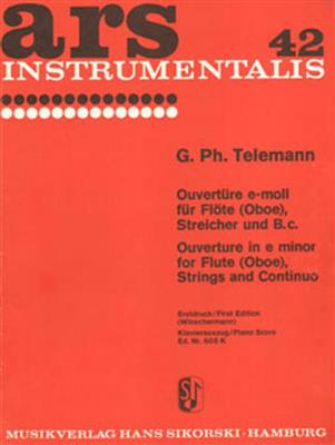 Georg Philipp Telemann: Ouvertüre (Suite): Streichorchester mit Solo