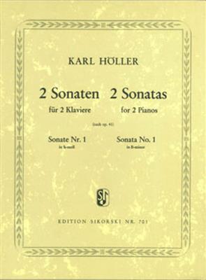 Karl Höller: Sonate Nr. 1 nach Opus 41: Klavier Duett