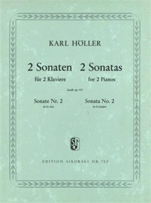 Karl Höller: Sonate Nr. 2 nach Opus 41: Klavier Duett