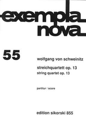 Wolfgang von Schweinitz: Streichquartett: Streichquartett
