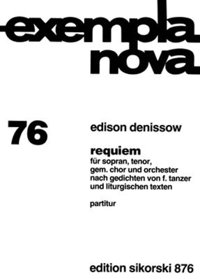 Edison Denisov: Requiem nach Gedichten von F. Tanzer: Gemischter Chor mit Ensemble