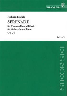 Richard Franck: Serenade: Cello mit Begleitung