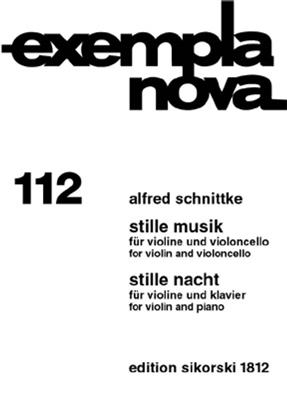 Alfred Schnittke: Stille Musik And Stille Nacht: Violine mit Begleitung