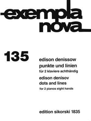 Edison Denisov: Punkte und Linien: Klavier Duett