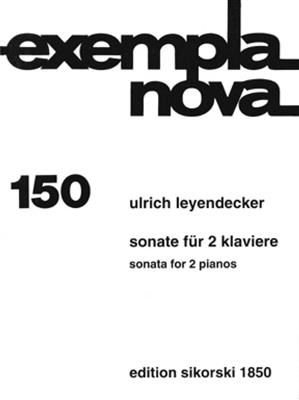 Ulrich Leyendecker: Sonate: Klavier Duett