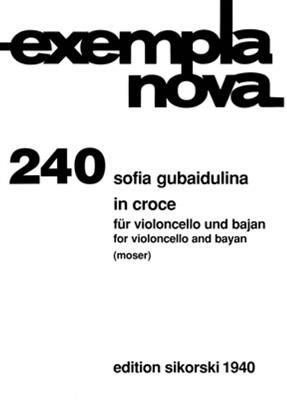 Sofia Gubaidulina: In Croce: Cello mit Begleitung