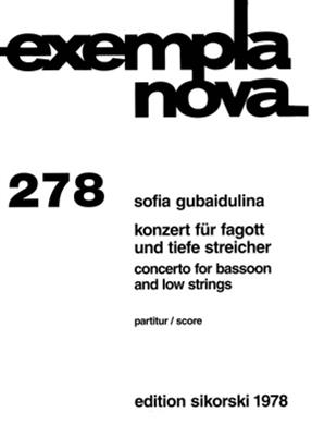 Sofia Gubaidulina: Konzert: Fagott mit Begleitung