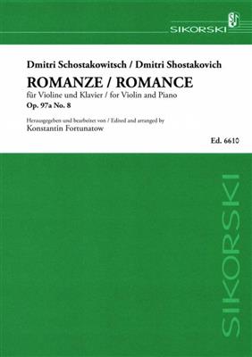 Dimitri Shostakovich: Romance 8 Opus 97a: Violine mit Begleitung