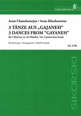 Aram Il'yich Khachaturian: 3 Tänze aus 'Gajaneh': (Arr. Adolf Gottlieb): Klavier Duett