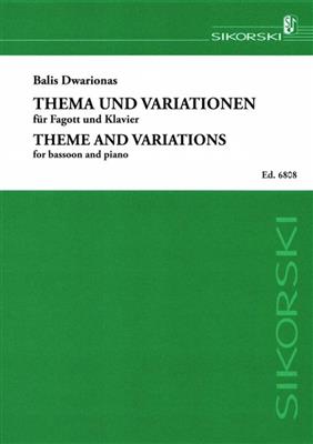 Balys Dvarionas: Thema und Variationen: Fagott mit Begleitung