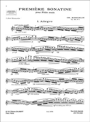 Charles Koechlin: 3 Sonatines Opus 184: Flöte Solo