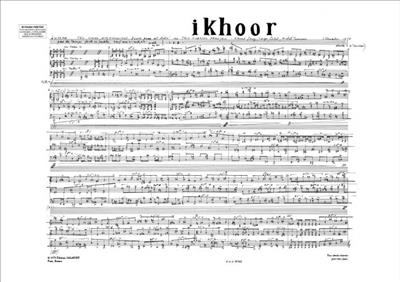 Iannis Xenakis: Ikhoor: Kammerensemble