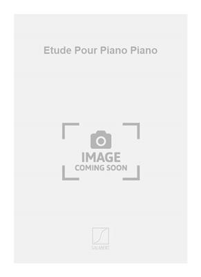 Etude Pour Piano Piano