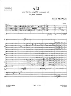 Iannis Xenakis: Aïs: Orchester mit Gesang