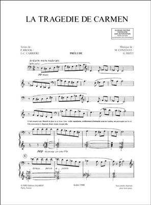 Marius Constant: La Tragedie De Carmen Chant-Piano Reduction: Gesang mit Klavier