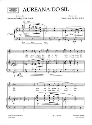 Frederic Mompou: Melodies & Chansons: Gesang mit Klavier