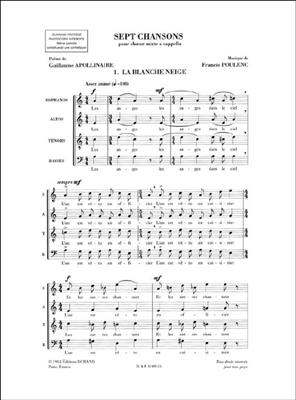 Francis Poulenc: Integrale De La Musique Choeur a Cappella Vol. 1: Gemischter Chor A cappella