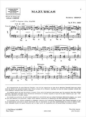 Frédéric Chopin: Mazurkas Op 6, 7, 17, 24, 30 - 1er volume: Klavier Solo