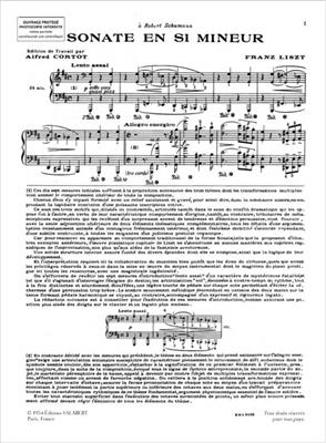 Franz Liszt: Sonate en si mineur: Klavier Solo