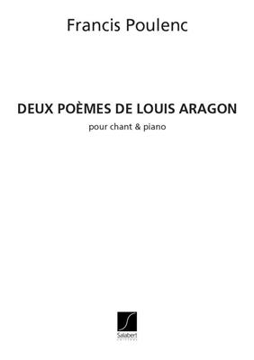 Francis Poulenc: 2 Poemes De Louis Aragon: Gesang mit Klavier