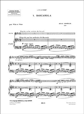 Alfredo Casella: Barcarola Et Scherzo Flute-Piano: Flöte Solo