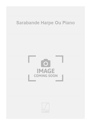 Alfredo Casella: Sarabande Harpe Ou Piano: Harfe Solo