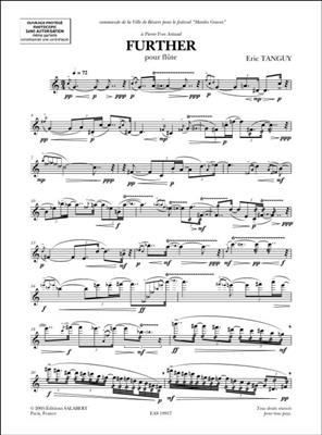 Eric Tanguy: Further Pour Flute: Flöte Solo