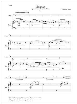 Lamberto Curtoni: Sonata Per Violoncello E Pianoforte: Cello mit Begleitung