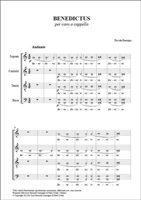 Davide Remigio: Benedictus: Gemischter Chor A cappella