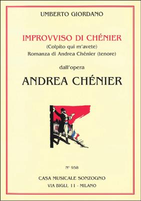 Umberto Giordano: Andrea Chénier: Improvviso di Chénier: Gesang mit Klavier