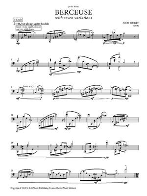 Nico Muhly: Berceuse with seven variations: Sonstige Zupfinstrumente