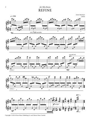 Nico Muhly: Refine: Klavier Solo