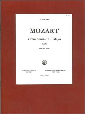 Wolfgang Amadeus Mozart: Sonata No. 7 In F, K376: Violinensemble