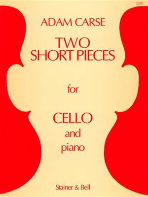Adam Carse: Two Short Pieces For Cello And Piano: Cello mit Begleitung