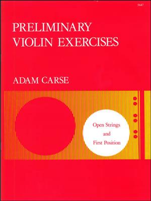 Adam Carse: Preliminary Violin Exercises: Violine Solo