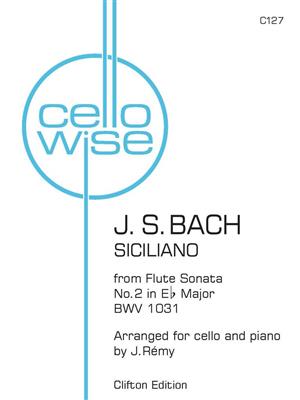 Johann Sebastian Bach: Siciliano from Flute Sonata No. 2: (Arr. J. Remy): Cello mit Begleitung