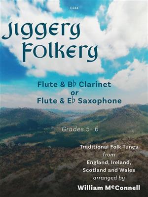 Jiggery Folkery: (Arr. William McConnell): Gemischtes Holzbläser Duett