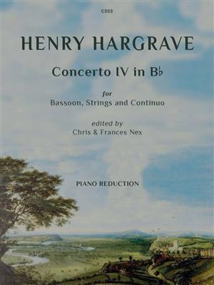 Henry Hargrave: Concerto IV in Bb: Fagott mit Begleitung