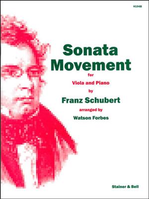 Franz Schubert: Sonata Movement Arranged: (Arr. Watson Forbes): Viola mit Begleitung