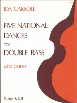 Ida Carroll: Five National Dances For Double Bass and Piano: Kontrabass mit Begleitung