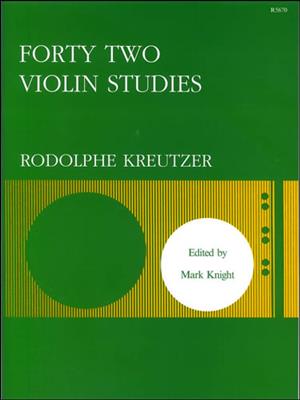 Rudolf Kreutzer: Forty-Two Studies: Violine Solo