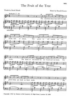 The Fruit Of The Tree: Gemischter Chor mit Klavier/Orgel