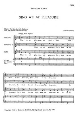 Sing We At Pleasure: Frauenchor mit Begleitung